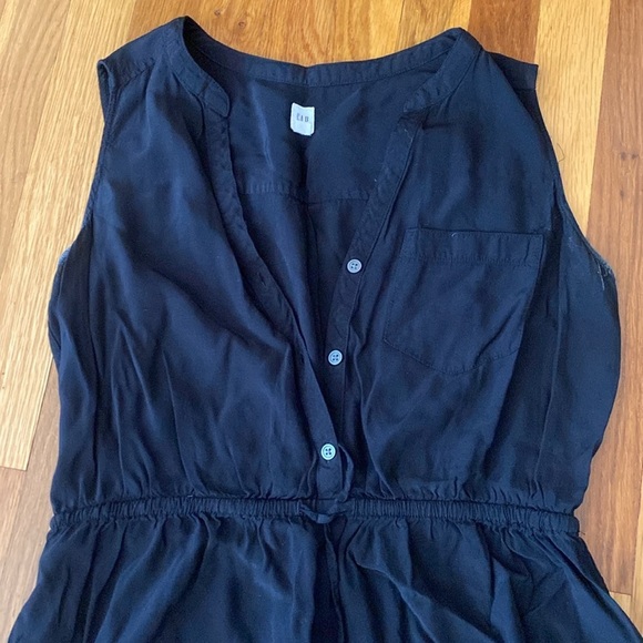 GAP Women’s Black Button Down Dress Size M - Picture 2 of 8